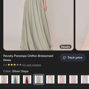 Revelry Silver Pleated One Shoulder Dress for Prom